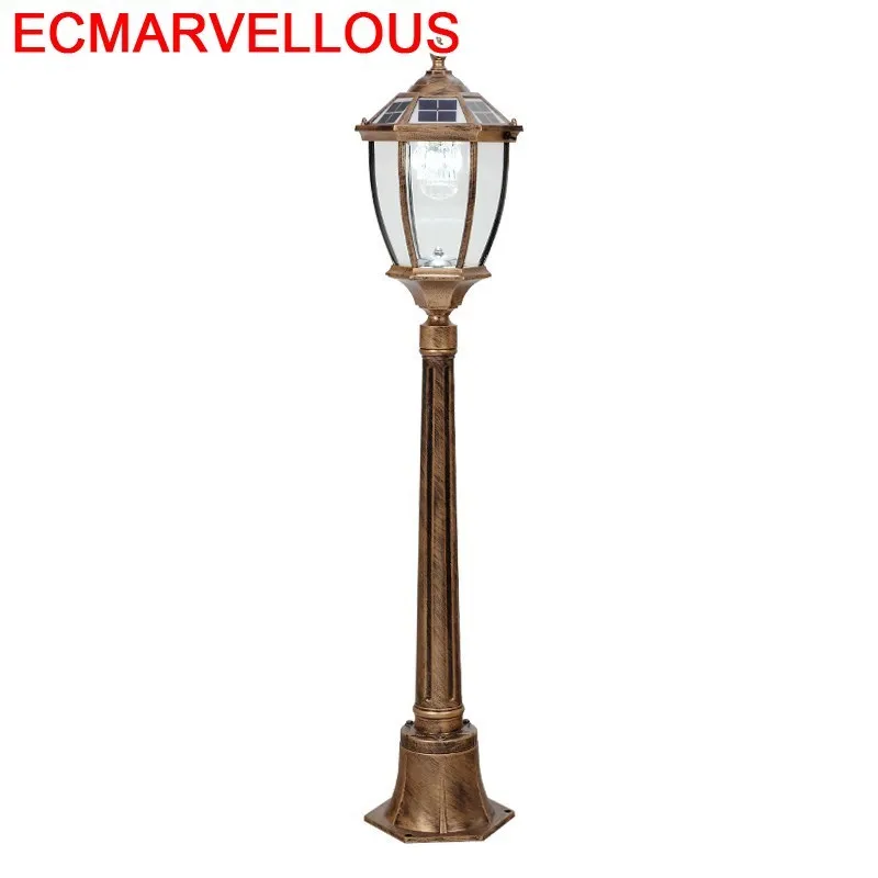 

Lamba Sokak Lambasi Lampadaire European De Rue Eclairage Solar Luminaire Exterieur Decor Uliczna Lampione LED Street Light