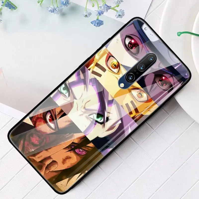 

Naruto Qimukakasi Glass Case For Oneplus Nord 8 7 7T Pro 5G Tempered Carcasa One Plus 8Pro 7TPro Fundas Anime Phone Coque Shell