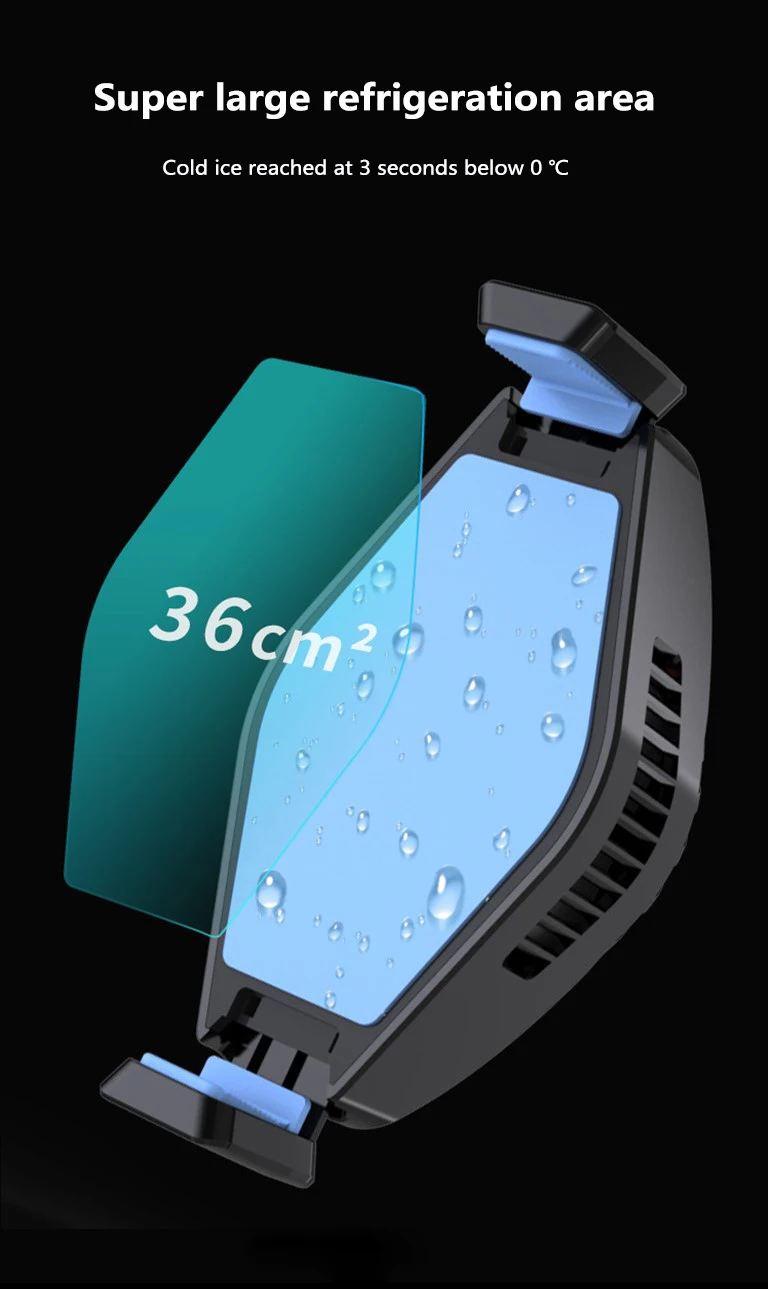 

Portable Mobile Phone Radiator Suitable For IPhone Samsung Xiaomi Mobile Phone Universal Adjustable Radiator Physical Cooling