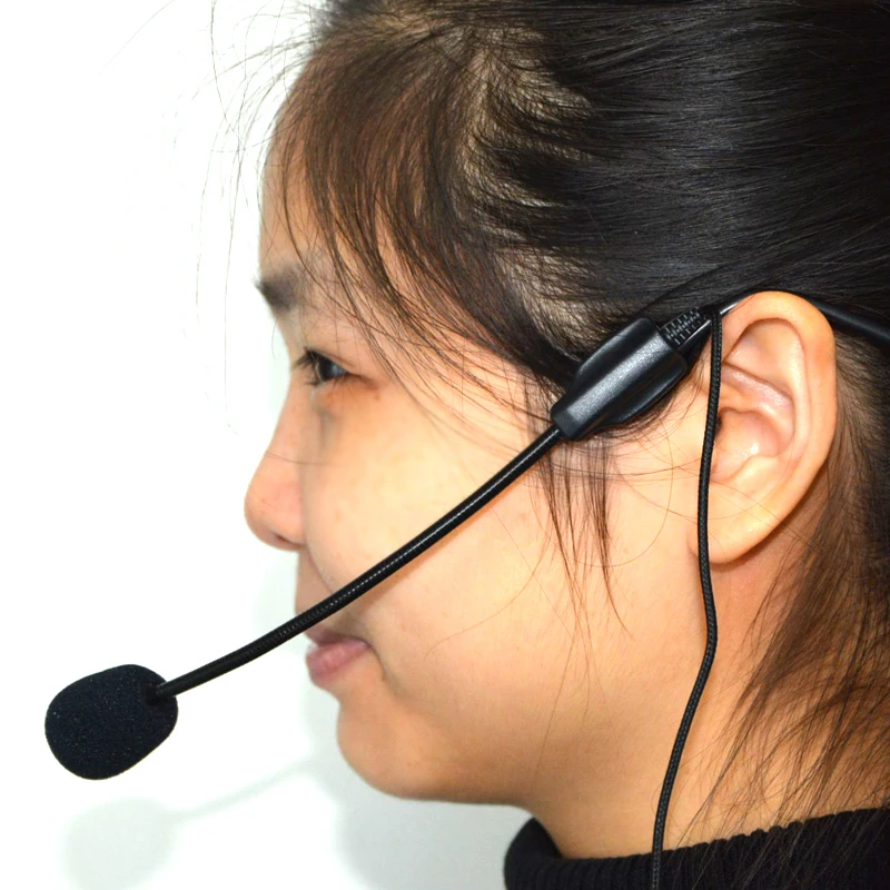 

Mini Microphone For Voice Amplifier Speaker Professional Stand Wired Headset Microphone
