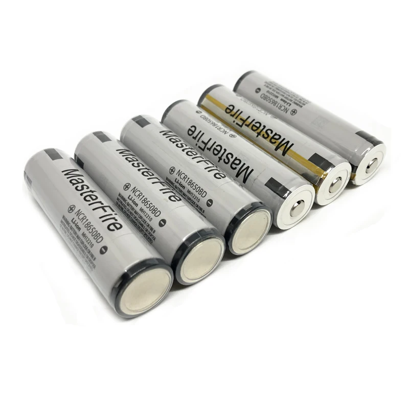 

MasterFire 6pcs/lot Genuine Protected 18650 NCR18650BD 3.7V 3200mAh 10A discharge battery e-cigarette batteries for Panasonic