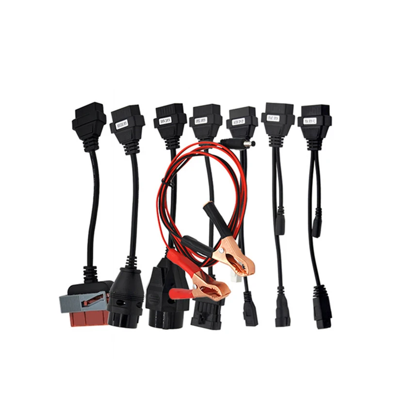Полный комплект 8 кабелей для грузовиков автомобильных диагностический