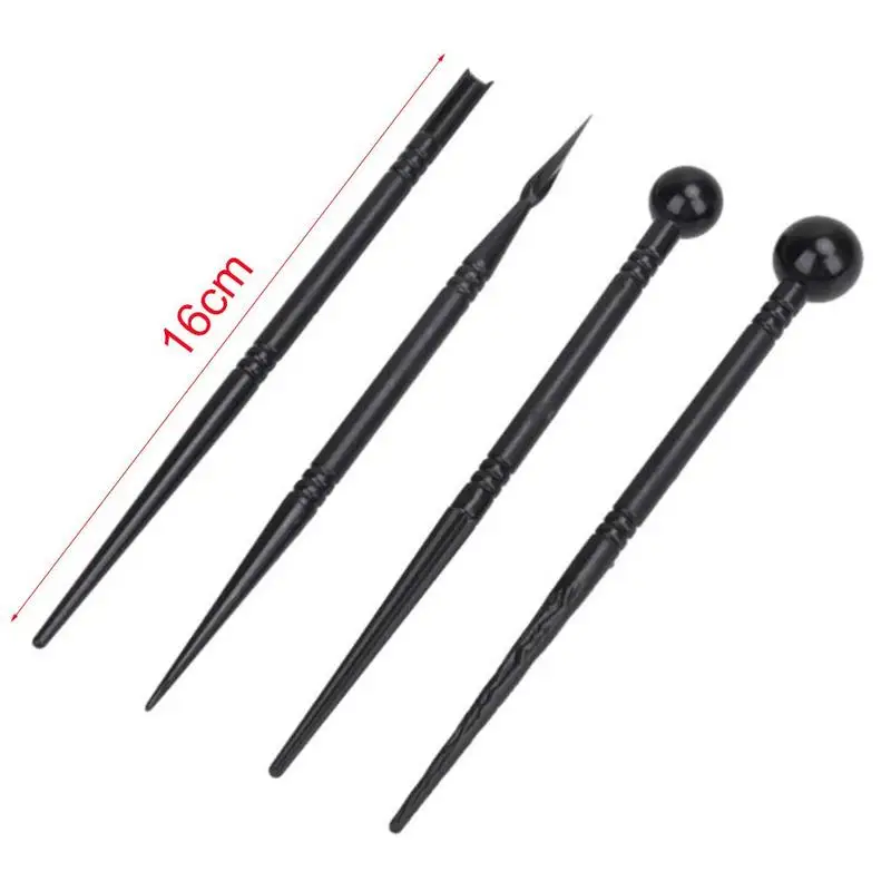 

4PCS/Set New Style Fondant Biscuits Cake Molds Bakeware Pens Simple Tools Decorating Carved DIY Cake Gadgets Modelling Flow K8R9