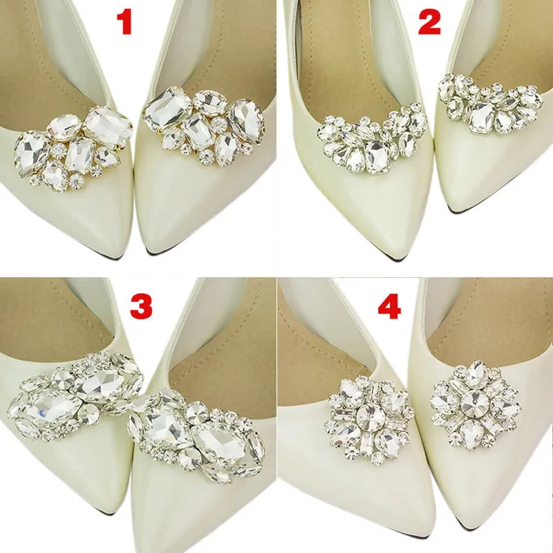 

1 пара свадебных туфель, украшение для обуви, зажим для обуви с кристаллами, очаровательные украшения, аксессуары XR-Hot