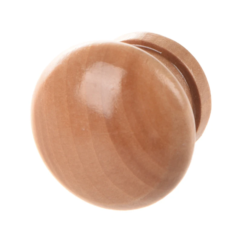 4 Pcs Cabinet Drawer 1.3&quot Diameter Round Wooden Pull Knobs Handles | Обустройство дома