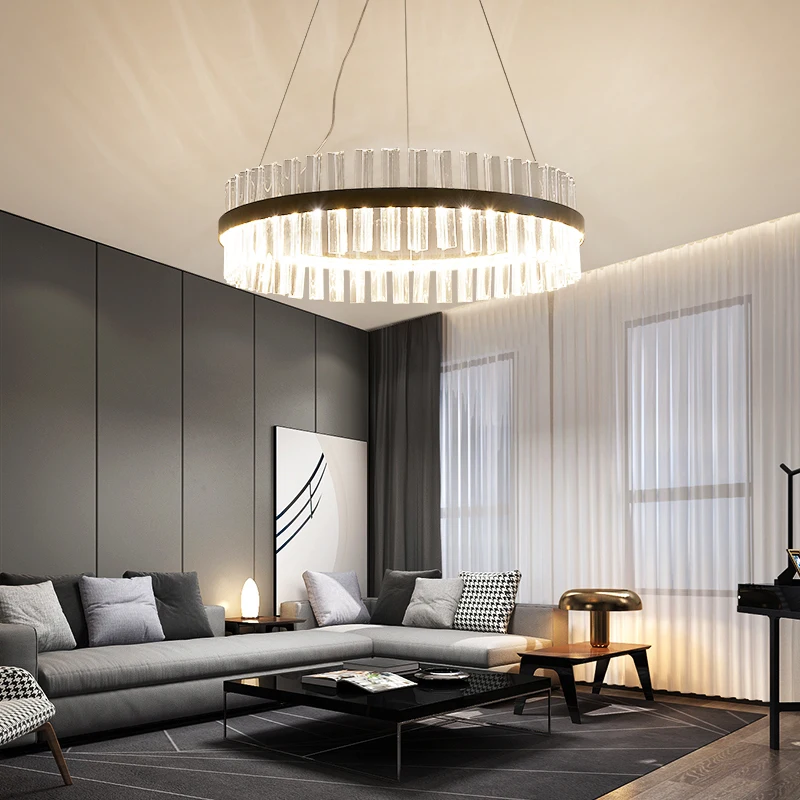 

Dining room chandelier light luxury dining table lighting net red creative living room bedroom minimalist chandelier