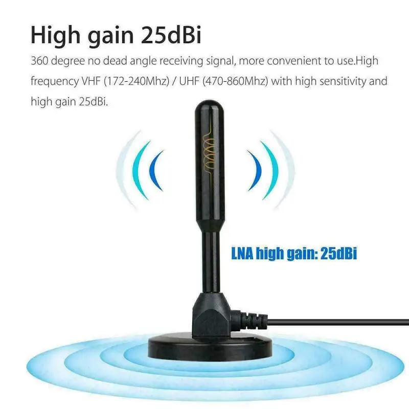 

TV Antenna Digital TV Receiver Indoor Outdoor HDTV Antennas With Amplifier 200 Miles DVB-T2 ISDB-T Satellite Aerial