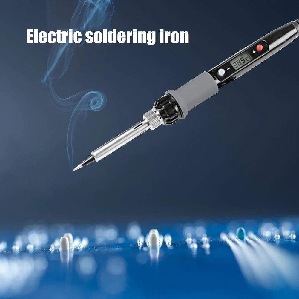 

80W LCD Digital Display Electric Solder Iron Temperature Adjustable Rework Station Heat Pencil Welding Repair Tools EU Plug