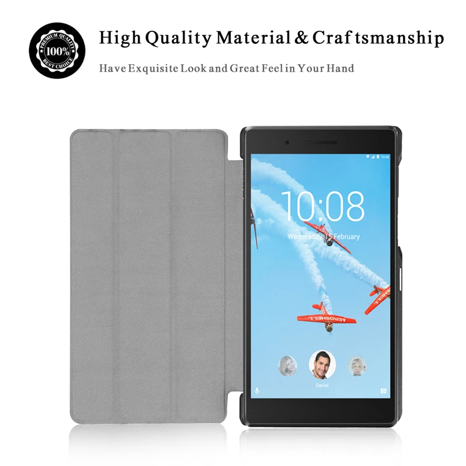 Чехол для 2017 Lenovo Tab 7 Essential TB 7304F 7304 7304i 7304X 0 дюймов чехол планшета Flio PU кожаный