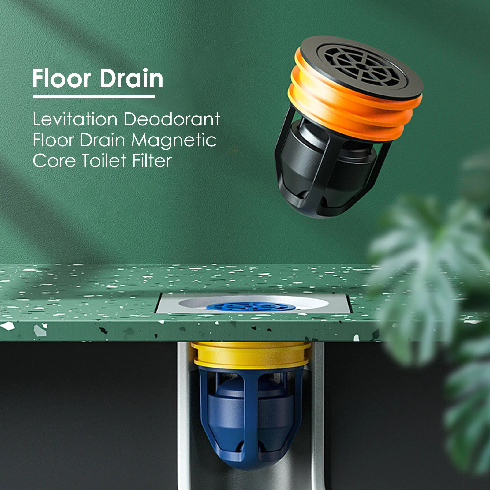 

Levitation Deodorant Floor Drain Convenient Magnetic Core Toilet Filter Kitchen Bathroom Deodorant Tools Anti-cockroach Odor