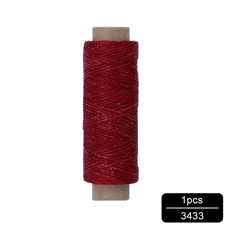 NO.3433 MIUSIE 1 шт. 50 м 150D 1 мм кожаный вощеный шнур для DIY инструмент для рукоделия ручная строчка плоская Вощеная швейная линия - Цвет: NO.3433