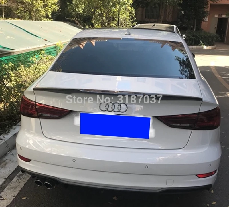 Для Audi A3 спойлер 2012 2013 2014 ABS пластик Неокрашенный задний на крыло крышу багажник