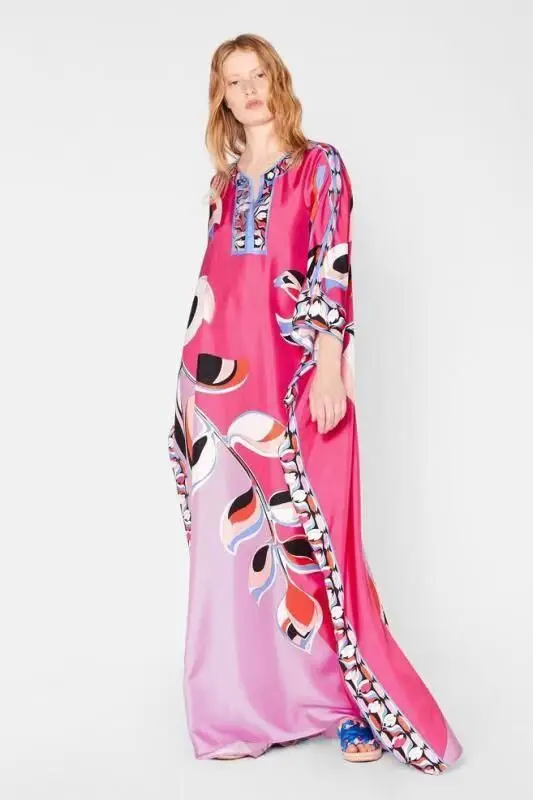 Новинка женский свободный кафтан большого размера эластичное вязаное длинное