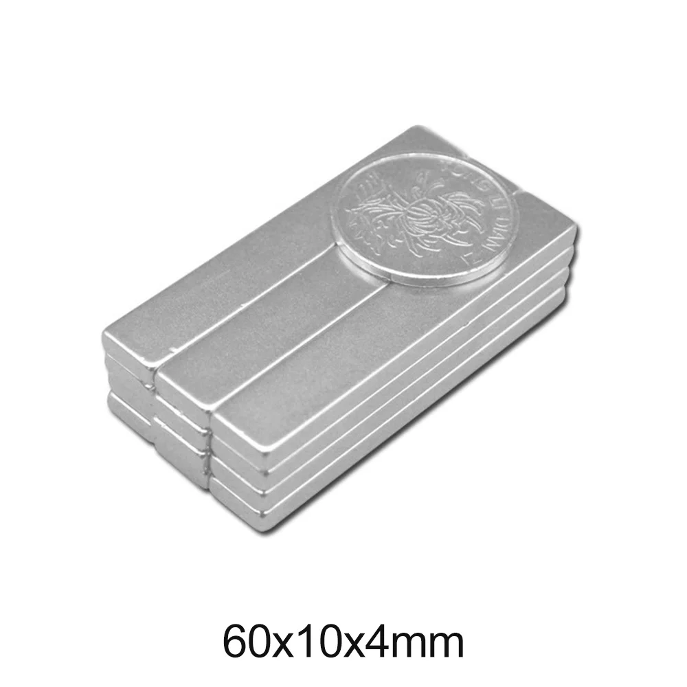 

2/5/10/20/30pcs 60x10x4 Strong Sheet Rare Earth Magnet Length 60mm Block Neodymium Magnets 60x10x4mm 60*10*4 Permanent Magnet