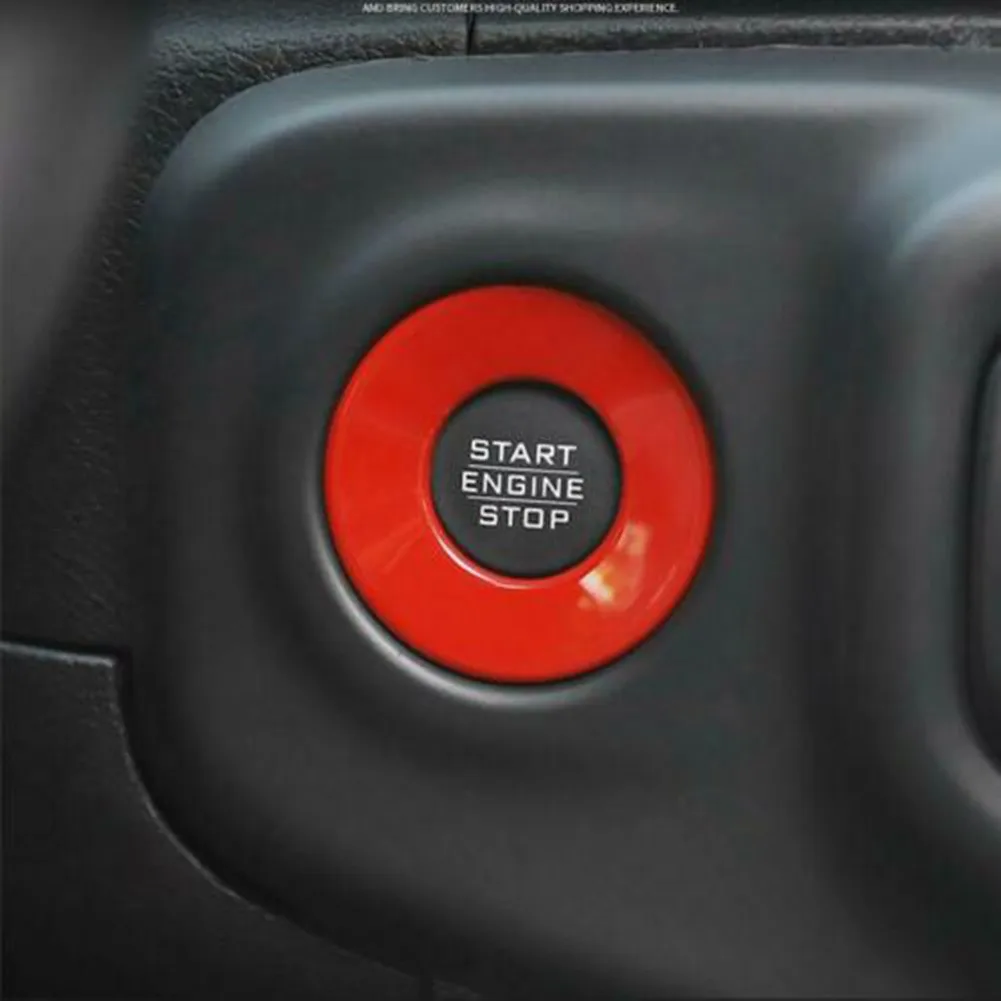 

1 Pcs Button Ring Trim Accessories Decor Engine For 2018-2021 Jeep Wrangler JL