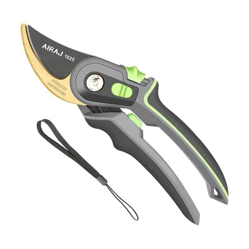 

Pruning Shears Garden Shears Household Portable Ratchet Branches Fruit Tree Pruning Hand Tools Belt Folding Saw and Gloves