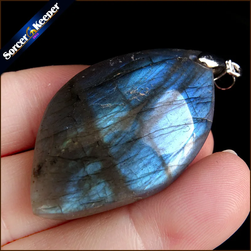 Ожерелья с цепочкой для женщин и мужчин оптовая продажа камень лабрадорит