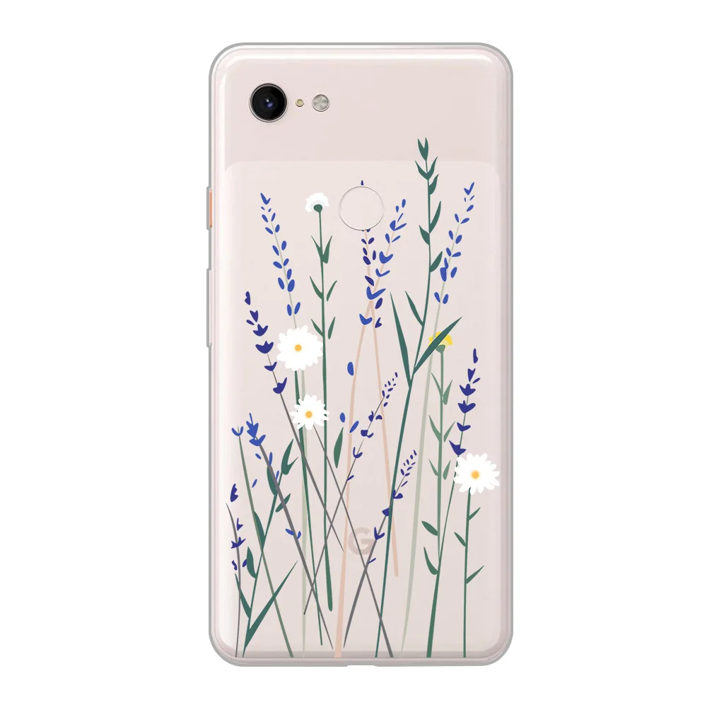 Чехол для телефона с цветочным рисунком Google Pixel 4 5 3 2 XL чехол 3a 4a мягкий