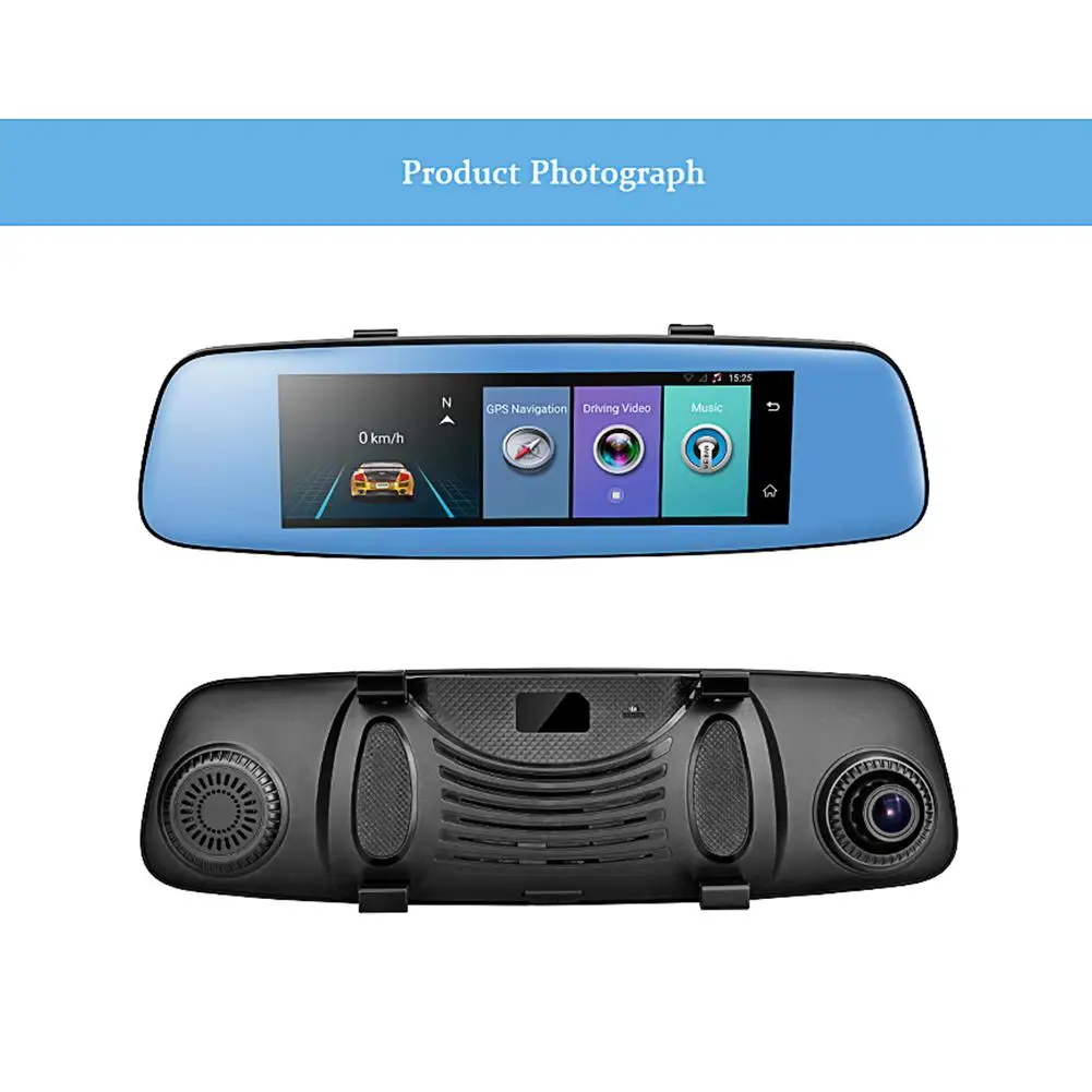 Dragonpad монитор зеркало заднего вида с DVR и камерой Android двойной объектив 1080P WiFi