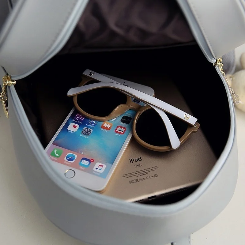 

New 2021 3 Sets Pendant Bear Women Backpack Fashion Leather Shoulder Bag For Teenage Girls Student Shoulder Bag dropshipping