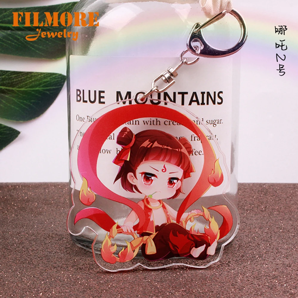 Брелок Ne Zha из китайского аниме новинка оригинальный акриловый персонаж