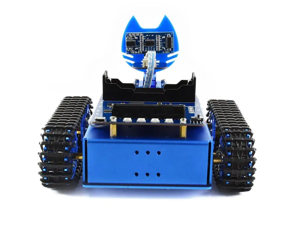 Waveshare KitiBot Starter Tracked Robot Building Kit Based on BBC micro:bit V2/ micro:bit original version, or Acce Kit only