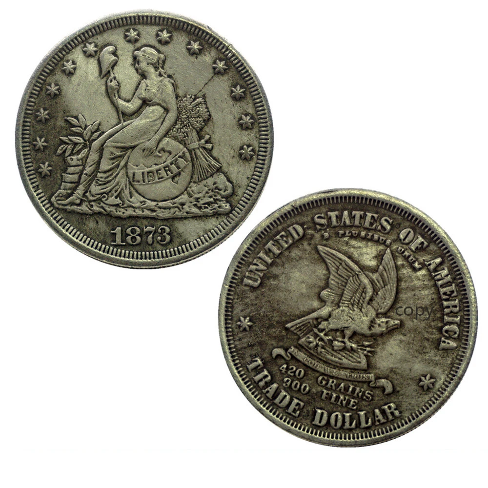1873 eagle 22 шт. древняя Хобо копия из никеля евро монета сша Морган Статуя Свободы Серебряная монета долларов американский Орел подарки для мужчин Прямая поставка - Цвет: 1873 eagle