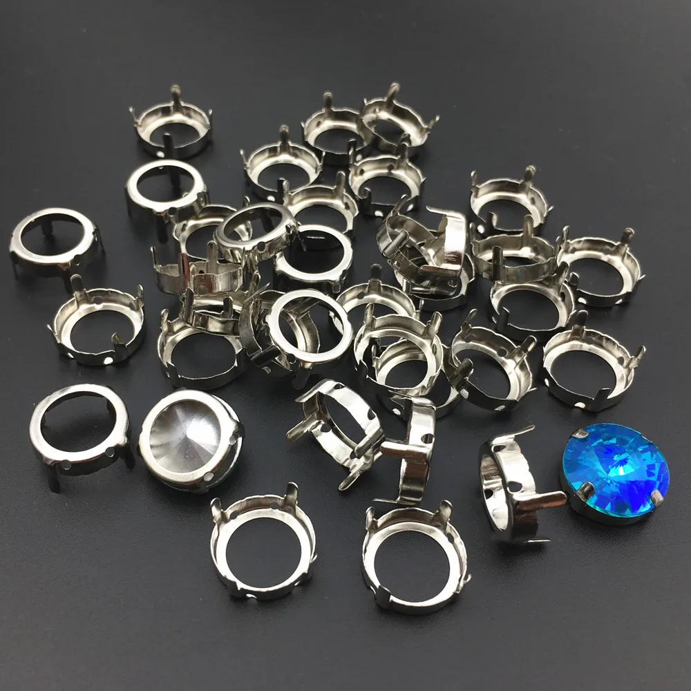 Пустой медный зажим для пришивания камней шитья Стразы | Дом и сад