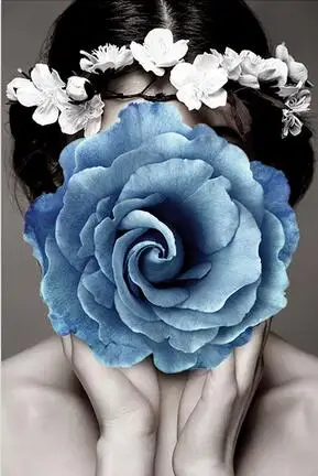 Шелковый постер с принтом сексуальной девушки и женщины в скандинавском стиле