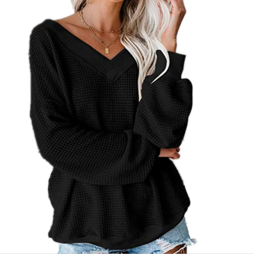 

Women Autumn T-Shirt Casual Long Sleeve T-Shirts V-Neck Femme Ladies Tops