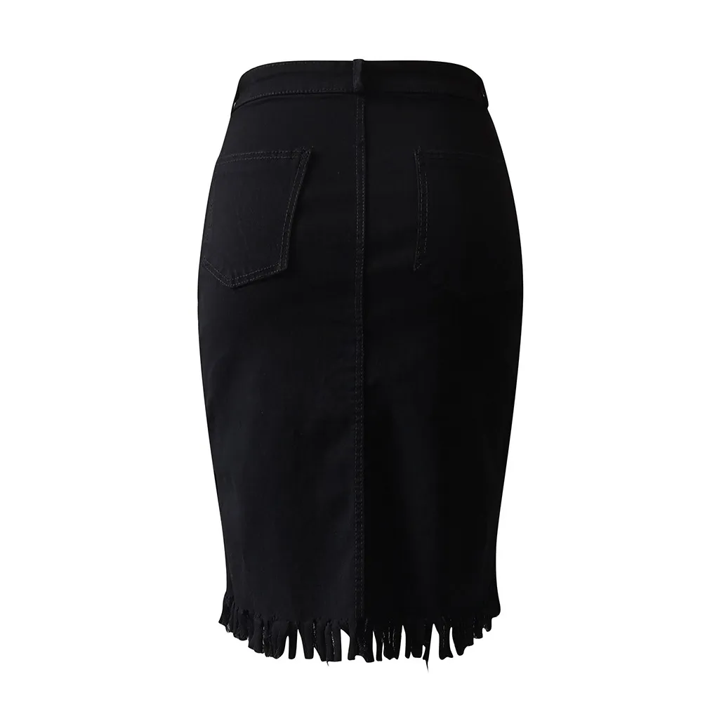 Летняя уличная одежда 2020 Повседневная Новая женская модная джинсовая юбка с