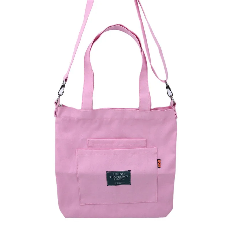 

New Ladies Handbags Cloth Canvas Tote Bag Women's Shopping Bag Casual Large-capacity Eco Reusable Shoulder Shopper Bags Bolsas