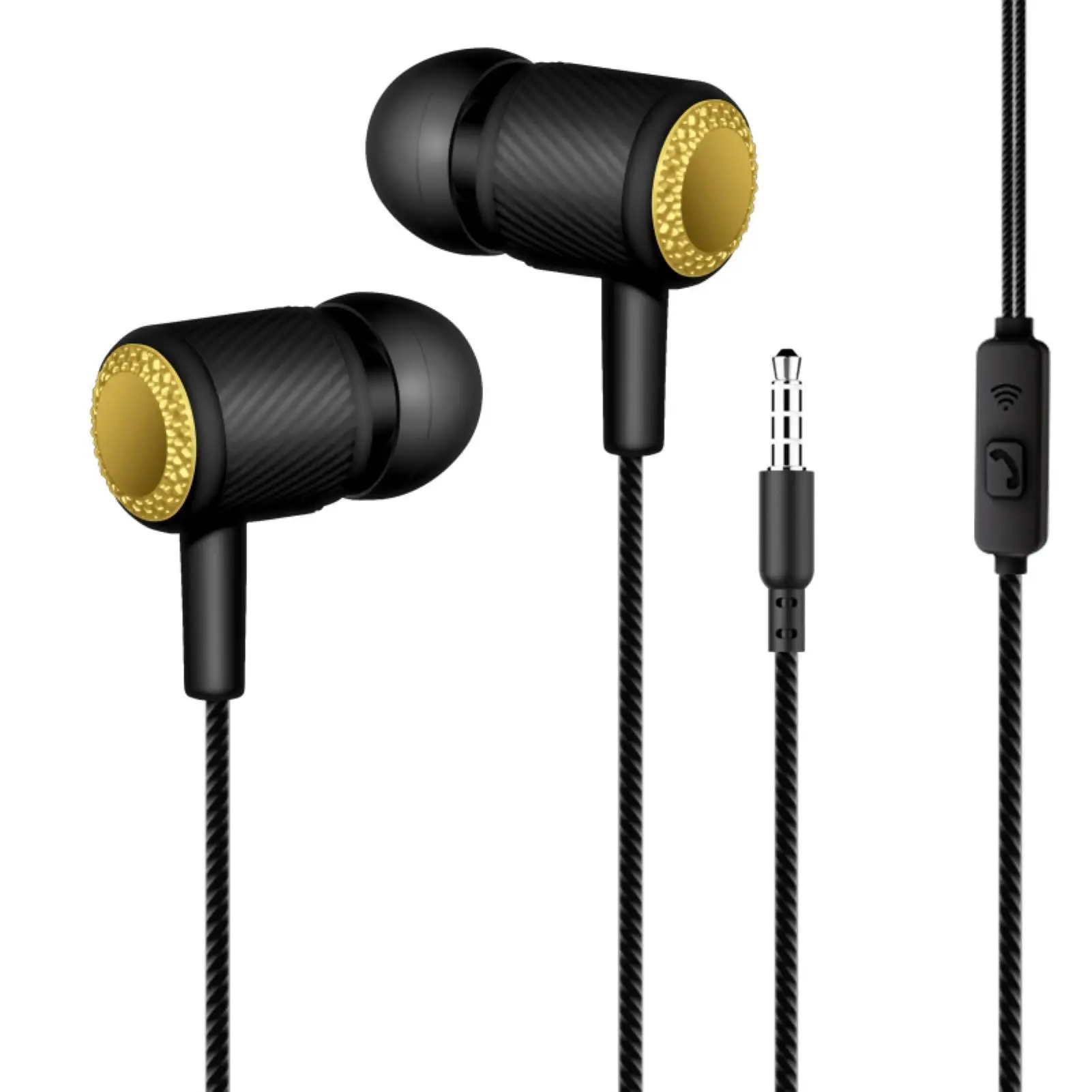 

3.5mm Wired Heavy Bass Earbuds Dual Moving Coil Stereo Coaxial 4 Units Earphone
