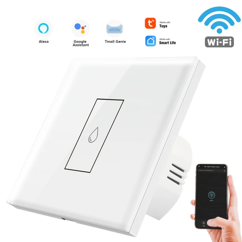

20A Water Heater Switch Timer Touch Wall Switch Voice Control Tuya /smart Life APP Remote Control Work With Google Home Alexa