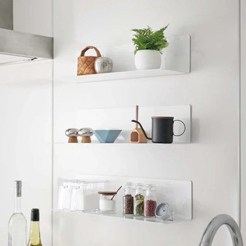 

Высококачественный простой однослойный стеллаж для хранения в спальне, кухне, ванной, гостиной, компактный косметический поднос без перфор...