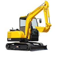 mini excavator crawler hydraulic small digger with canopy