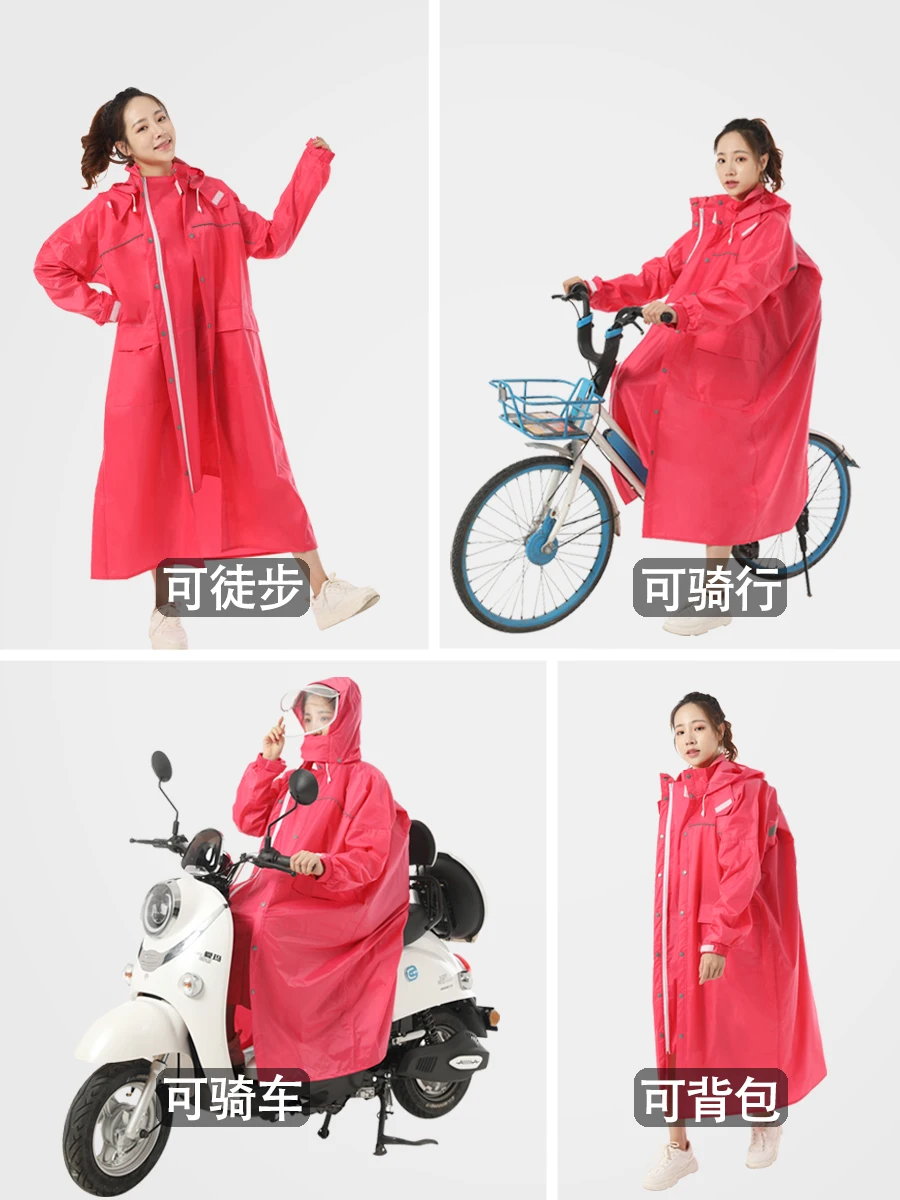 

Jacket Outdoor Raincoat Scooter Jacket Cycling Fashion Raincoat Men Waterproof Long Chubasquero Moto Household Products BL50YY