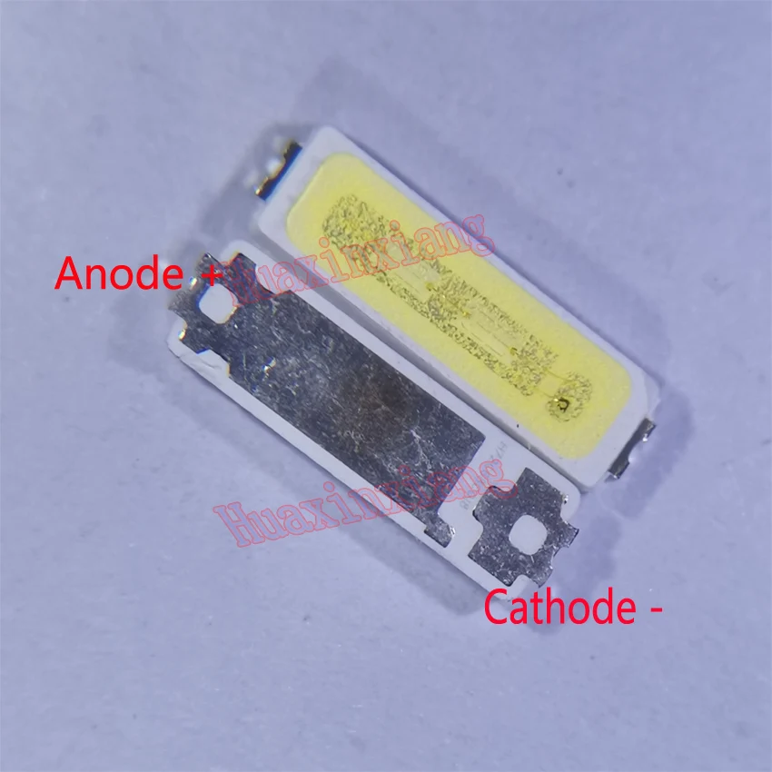 100 шт./лот SMD LED LG 7020 6V холодный белый 160 мА 80 лм 1 Вт для подсветки телевизора/ЖК