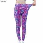 CUHAKCI женские штаны с принтом Yuga леггинсы для занятий спортом пикантные спортивные джеггинсы с эффектом пуш-ап стрейч одежда облегающие брюки