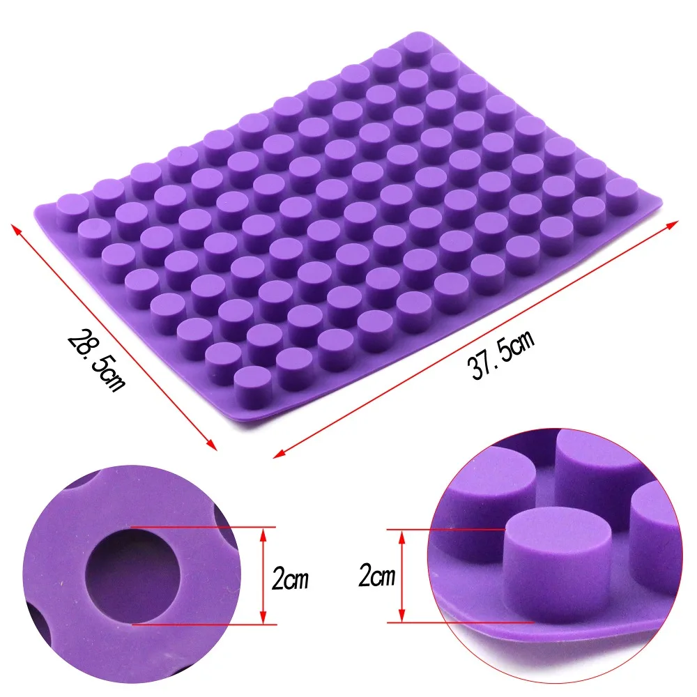 

88 Holes Silicone Ice Mold DIY Creative Small Round Shape Fruit Cream Maker Bar Kitchen Accessories