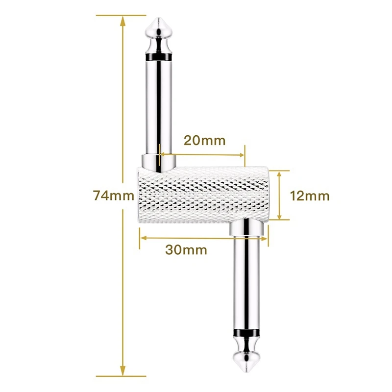 6.35 Adapter Plug Pedal Coupler Sz Type Connector For Guitar Effect 1/4 Inch High-Grade Amplifier | Спорт и развлечения