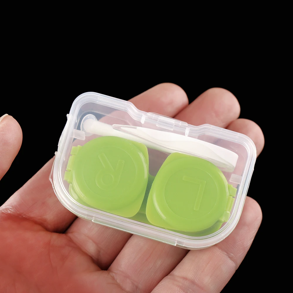 1/Новый Модный комплект из 2 предметов Карамельный цвет контактные линзы Чехол