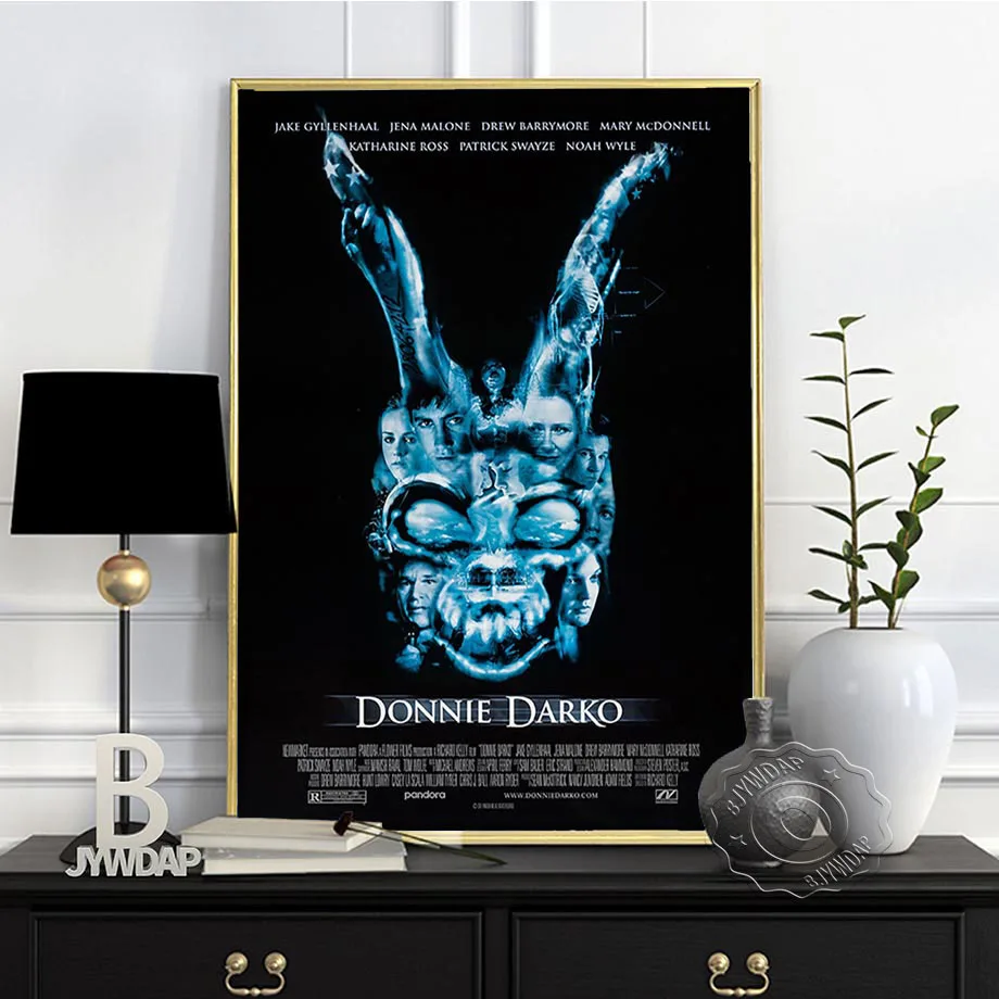 

American Horror Movie Donnie Darko Poster, Donnie Darko Retro Wall Art, Bar Pub Club Wall Stickers, Movie Prints Art, Home Decor