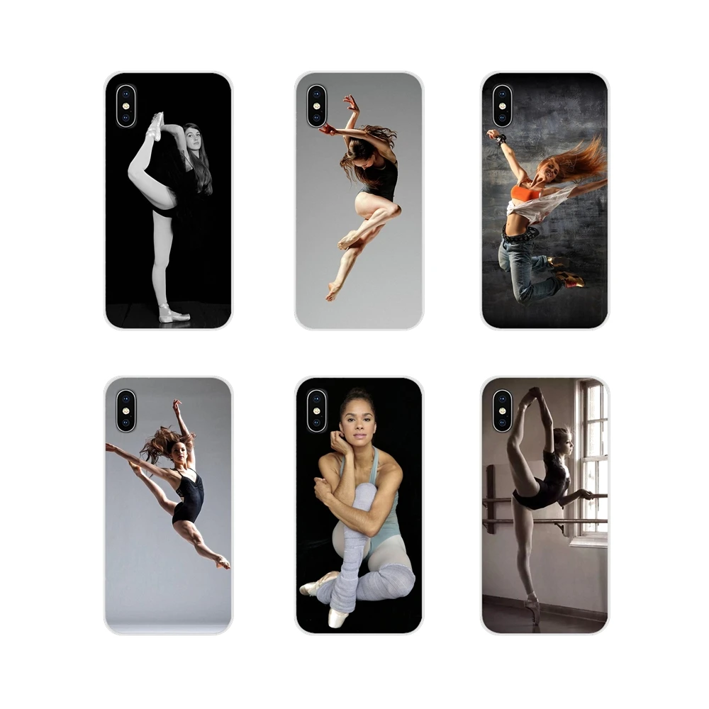 Силиконовые чехлы для телефонов Apple iPhone X XR XS MAX 4 4S 5 5S 5C SE 6 6S 7 8 Plus ipod touch балетная