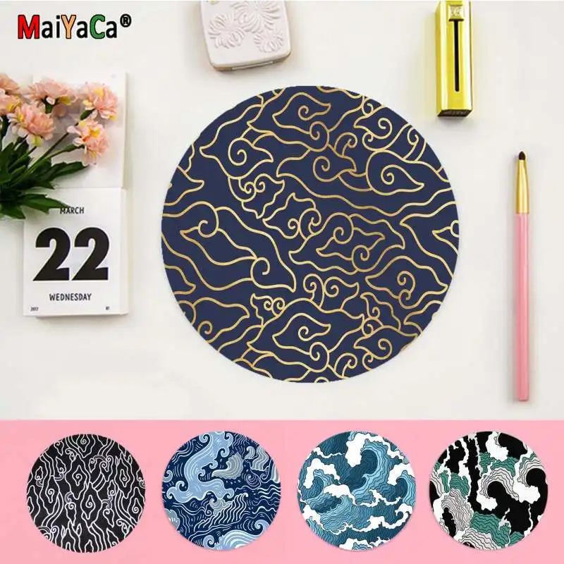 

Крутой новый черный персонализированный модный персонализированный игровой круглый коврик Maiyaca для ноутбука, игровой коврик для мыши, ковр...