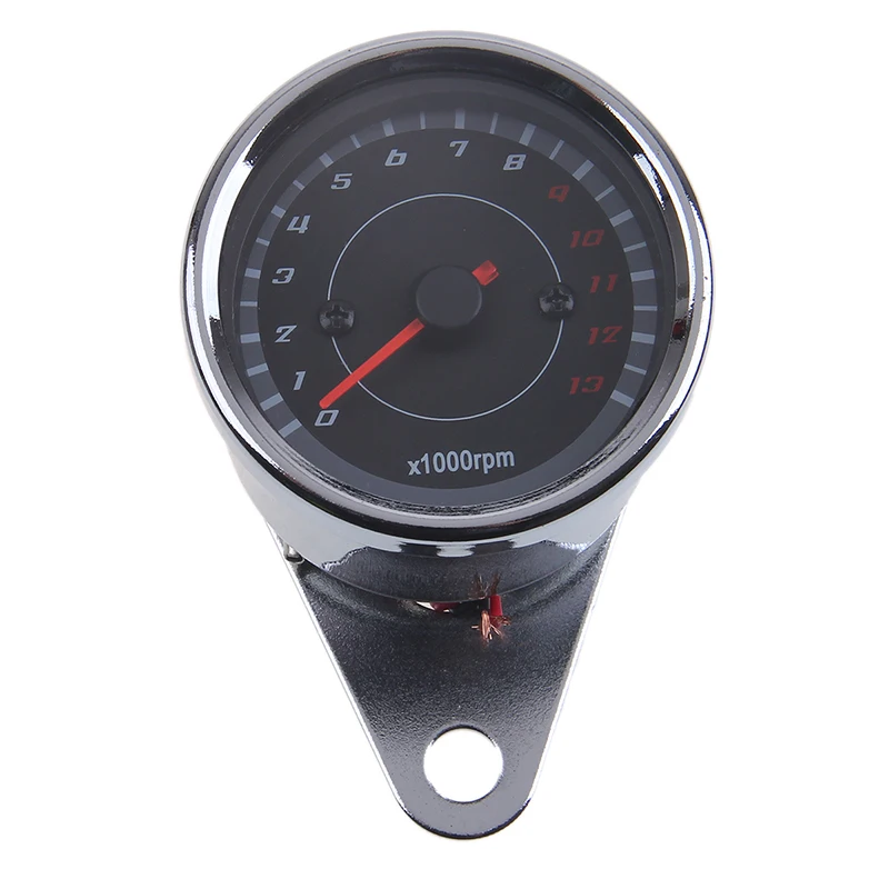 Хромированный Тахометр для мотокросса Аналоговый тахометр скутера и мотоцикла