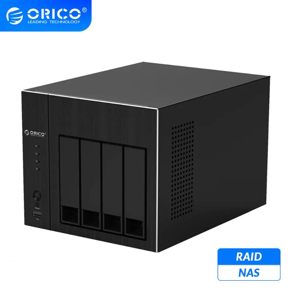 ORICO OS Series HDD Docking Station 2.5 3.5'' NAS 4 Bay Network Attached Storage with RAID Gen7 USB3.0  RJ45 HDD Case