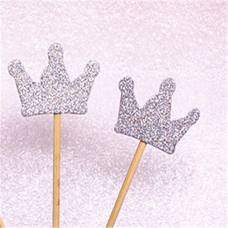 Блестящие милые мини-топперы для торта в виде королевской короны красивые