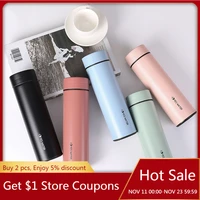 350ml480ml thermos cup portable vacuum flask water bottles candy colors vacuum bottle double wall insulated water thermo cup