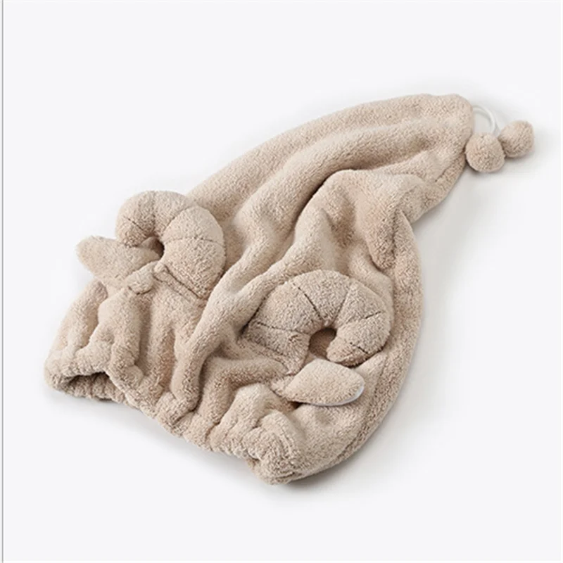 Полотенце для волос с милыми животными из микрофибры женское полотенце ванной